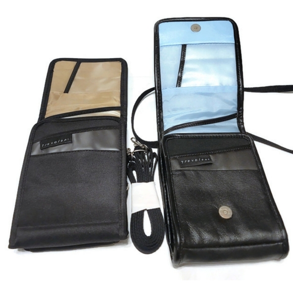 Travelon Bags 2 Black Travelon Crossbody Belt Loop Passport Id
